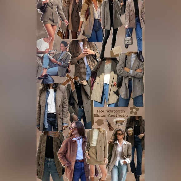 NWT [LucyParis] Houndstooth Blazer - Fits Most!! - Picture 14 of 14